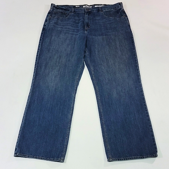 URBBAN PIPELINE ♡ Men's Denim Loose Straight Fit Blue Jean's 38|32 - Picture 5 of 16